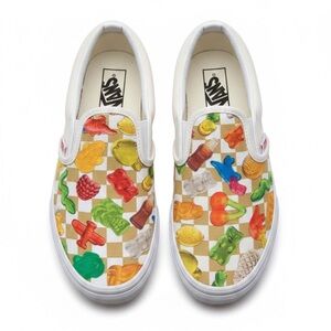 Vans x Haribo Gummy Bear Checkerboard Slip-On Sneakers Youth 2.5